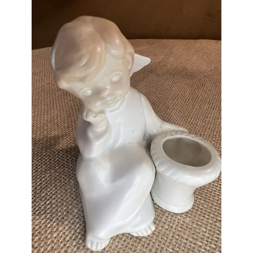 Vintage Fitz and Floyd Japan 1981 Angel Candlestick